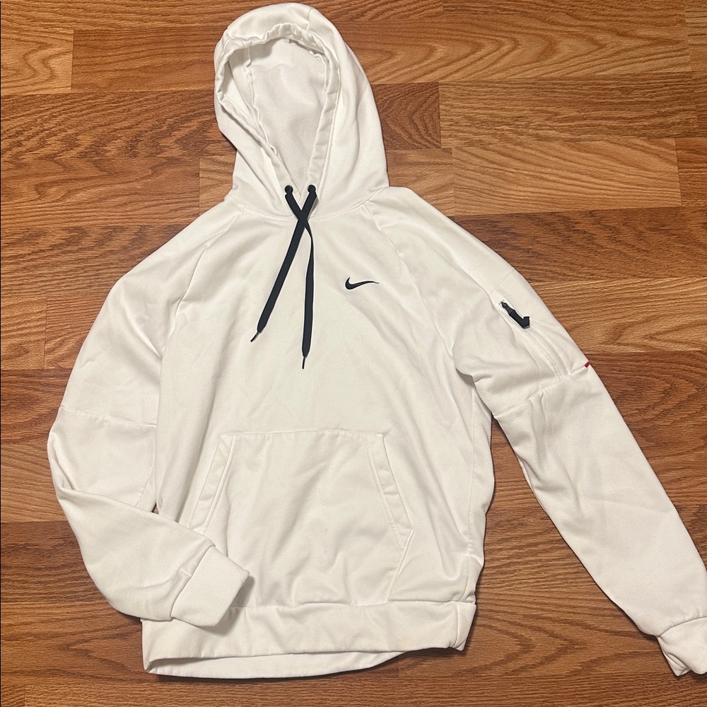 Nike White Hoodie with Black Details